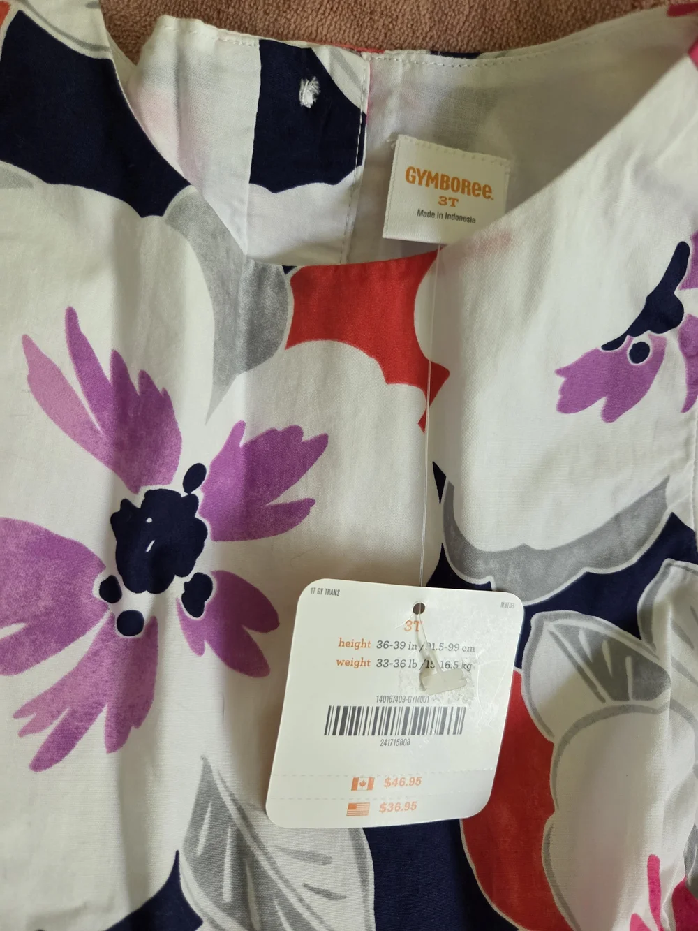 Gymboree White Floral Print Dress